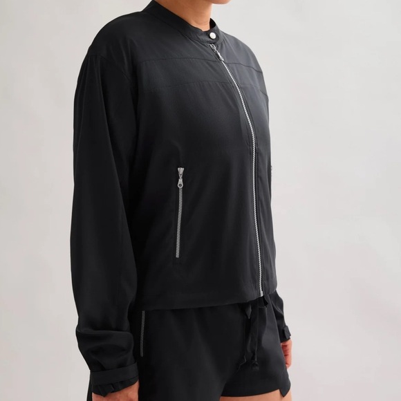 Girlfriend Collective Black Vista Moto Jacket Size Small NEW With Tags - Picture 3 of 16